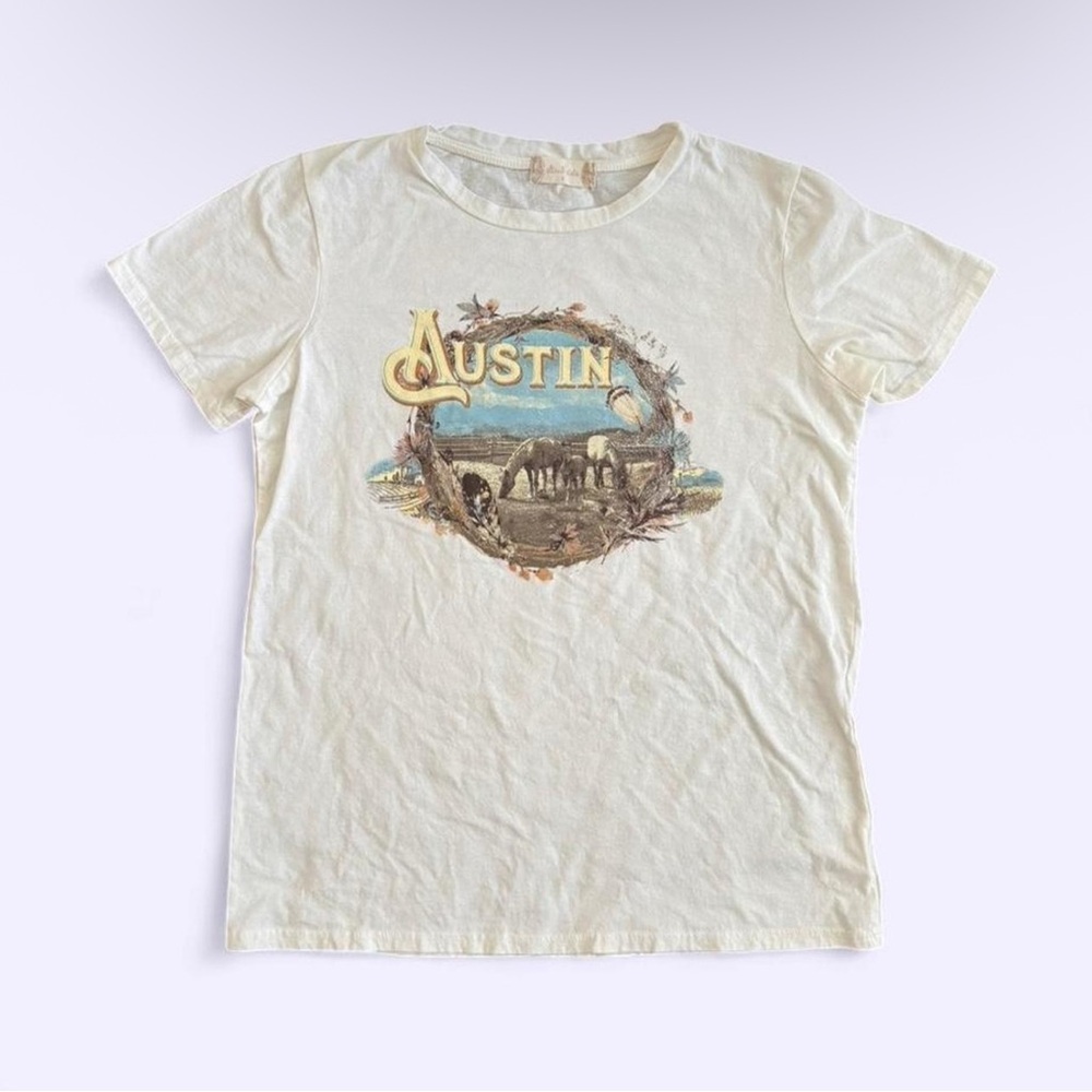 Vintage Altar’d State Graphic Tee Austin Horses Made in USA Cotton